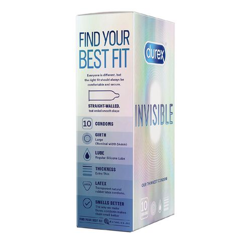 Durex Invisible Condoms 10 Pack