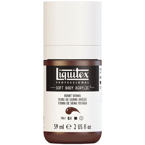 Liquitex Soft Body Acrylic 59ml Burnt Sienna S1