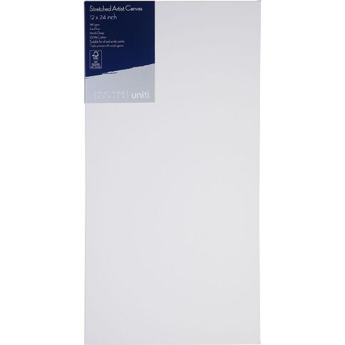 Uniti Plat Canvas 12 Inch x 24 Inch 380gsm