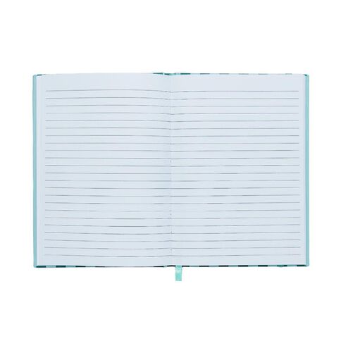 Uniti Clubhouse Notebook Casebound Striped Green Dark