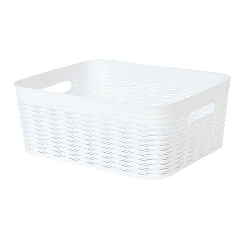 Living & Co Wave Storage Bin White 11L