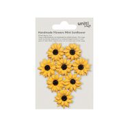 Handmade Flowers - Mini Sunflower Approx 3cm 8Pc Little Birdie