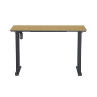 Workspace Height Adjustable Desk 1200W with Drawer Bamboo