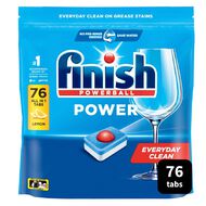 Finish Power Dishwasher Tablets Lemon 76 Pack
