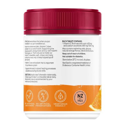 Red Seal Vitamin C 1000mg Orange 120's