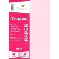 Trophee Paper 80gsm Pink A4 500 Pack