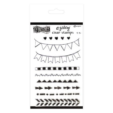 Ranger Dylusions Dyalog Clear Stamps On the Edge