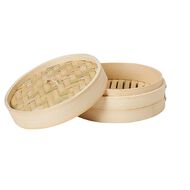 Living & Co Bamboo Steamer Natural 21cm
