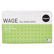 WS Envelope E4 Wage Self Seal 500 Pack Manilla