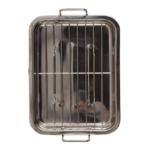 Living & Co Roaster With Grill Stainless Steel