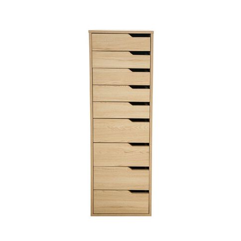 Living & Co Hael 9 Drawer Unit Oak Look