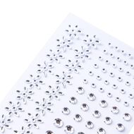 Uniti Bling Stickers Silver 80 Piece