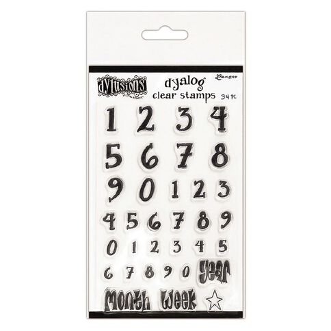 Ranger Dylusions Dyalog Clear Stamp Sets Numerology