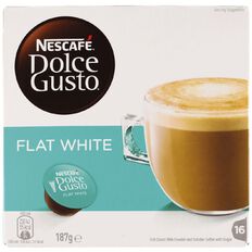 Nescafe Dolce Gusto Flat White Capsules 16 Pack