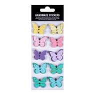 3D Embellishments Crackled Butterfly 10Pc Little Birdie