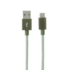 Spring Glow USB-C Cable Green 2m