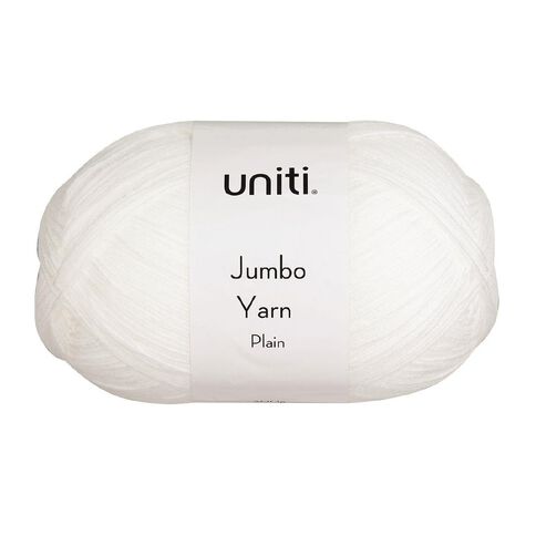 Uniti Yarn Jumbo 8 Ply White 300g