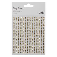 Uniti Bling Strips Champagne