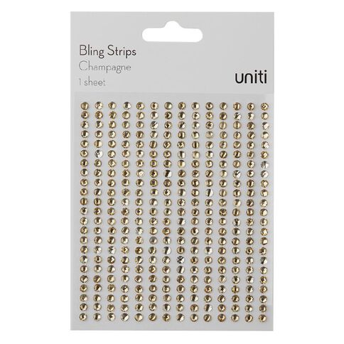 Uniti Bling Strips Champagne