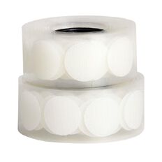 WS Hook & Loop Dots 22mm 70 Pack White