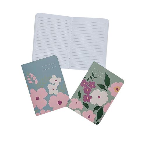 Uniti Notebook Floral Purple Mid 3 Pack