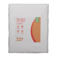 Living & Co Flat Microfibre Sheet