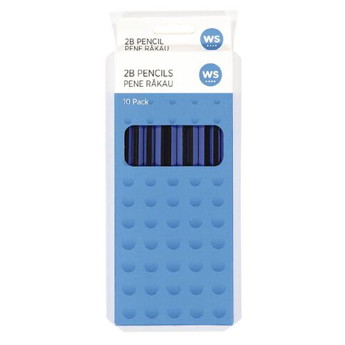 WS End Cap 2B Pencil Black 10 Pack