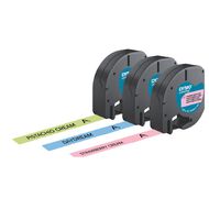 Dymo Letratag Pastels 3 Pack