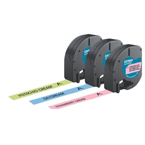 Dymo Letratag Pastels 3 Pack