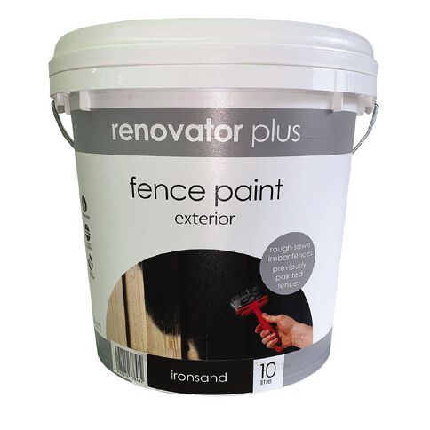 Renovator Plus Fence Paint Ironsand 10L