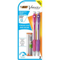 Bic Velocity Mechnanical Pencil 7mm Black 2 Pack