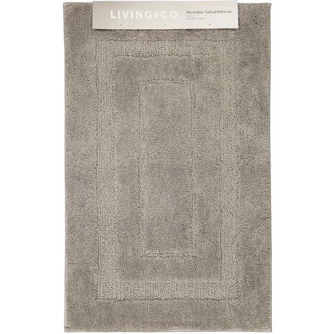 Living & Co Bath Mat Vienna Tufted Microfibre 50cm x 80cm