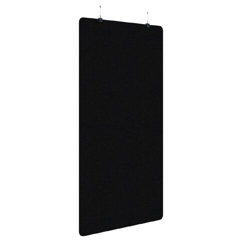 Sonic Acoustic Hanging Screen 2250Hx1200W Plain Panel Black Black