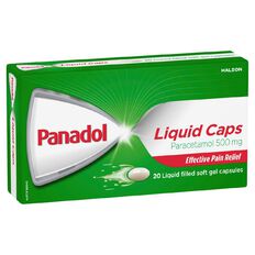 Panadol Liquid Caplets 20 Pack 2 Pack
