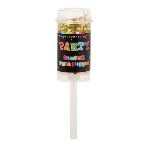 Artwrap Confetti Push Poppers 17cm Assorted
