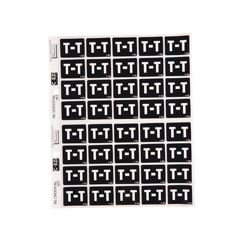 Filecorp Coloured Labels T Black