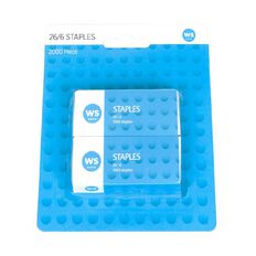 WS WS 26/6 Staples 1000 Piece 2 Pack