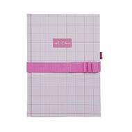 Uniti Clubhouse Notebook With Elastic Pen Holder Pink Light