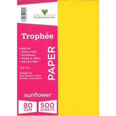 Trophee Paper 80gsm 500 Pack Sunflower