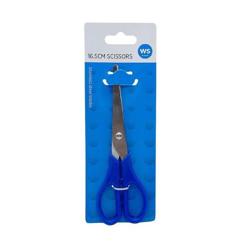 WS Scissors Stainless Steel 6.5 inch Blue Mid