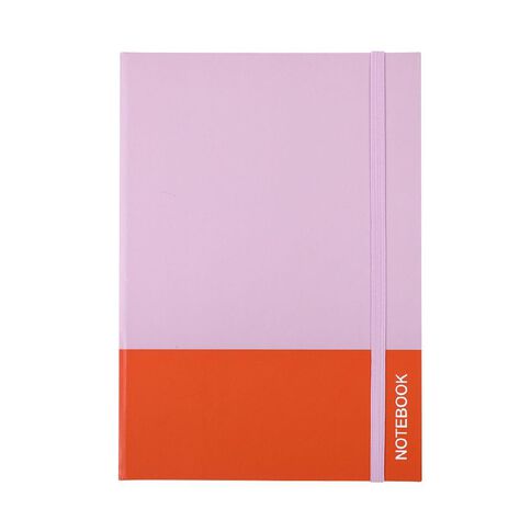 Uniti Colour Pop 2 Tone Notebook Lilac / Orange A5