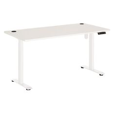 Jasper J Emerge Elec Height Adj Desk Single Motor 2 Stage 1500 WhtWht