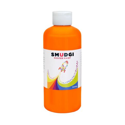 Jasart Smudgi Poster Paint Orange 500ml