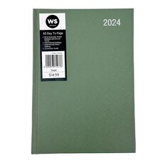 WS Date To Page Diary 2024 Sage A5