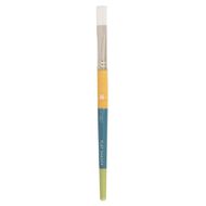Princeton Snap Brush Short Handle Taklon Flat Shader 16 White