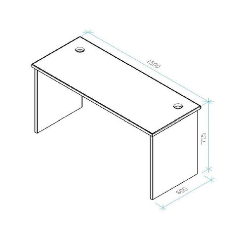 Zealand Desk 1500 x 600 Coronet Beech