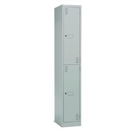 Precision 2 Tier Locker Silver Grey