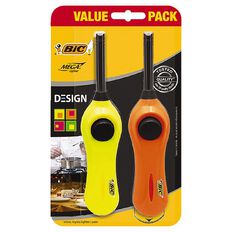 Bic U140 Fluo Mega Lighter 2 Pack
