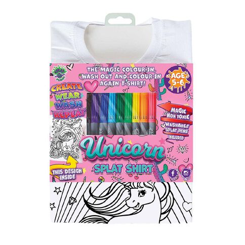 Splat Planet Colour In T-Shirt Unicorns