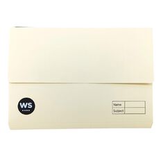 WS Manilla Document Wallet Buff Foolscap